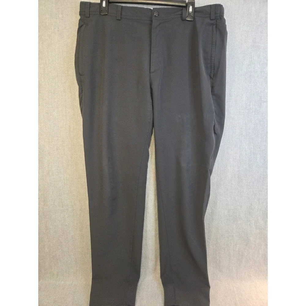 Mack Weldon Pants‎ Mens L Black Jogger Performance Stretch Elastic Waist Logo